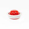 Truck-Lite High Profile, Led, Red Round, 8 Diode, Marker Clearance Light, Pc, Gray Polycarbonate Flange 10379R